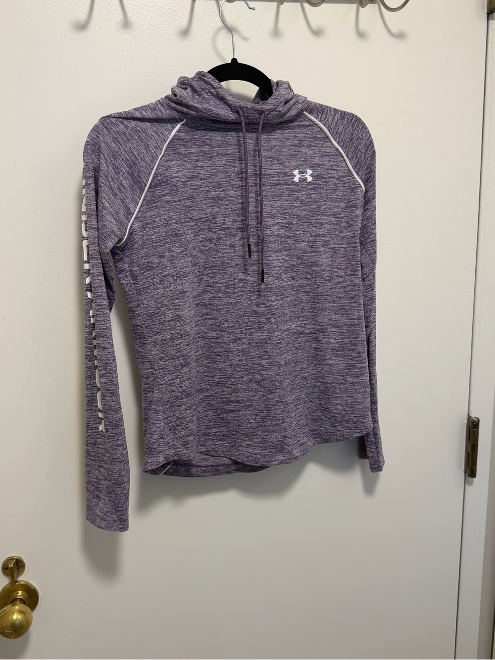 Under Armour Purple Heathered Long Sleeve Hoodie size XS